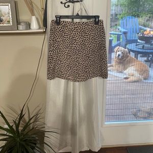 BCBG polka dot mini skirt